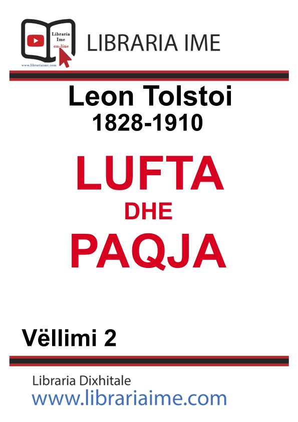 Leon Tolstoi Lufta Dhe Paqja Vellimi 2 E Book Part 1 Libraria Ime