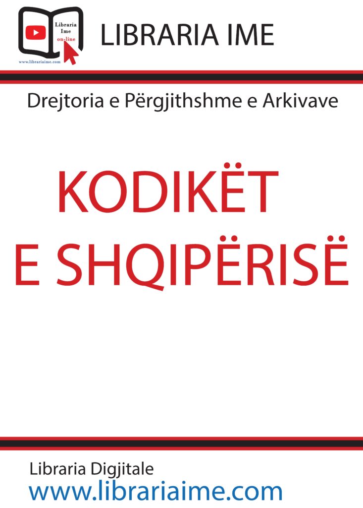 Drejtoria E Pergjithshme E Arkivave Kodiket E Shqiperise E Book ...