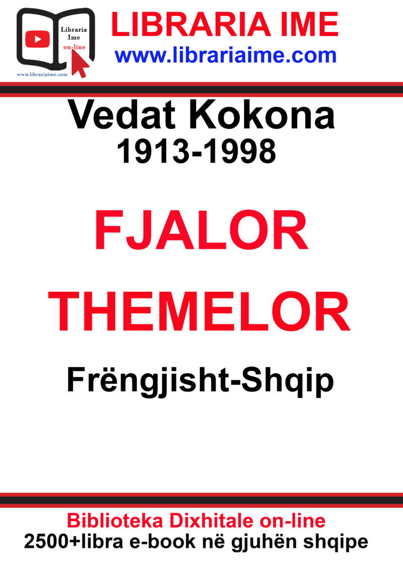 Vedat Kokona Fjalor Themelor Frengjisht Shqip e book Part 1 - Libraria Ime